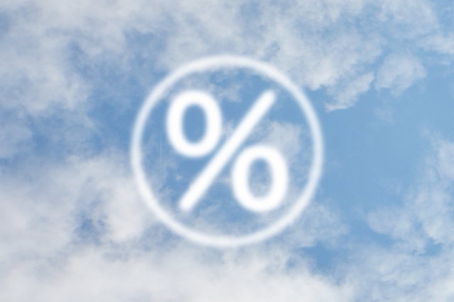 空とパーセンテージ